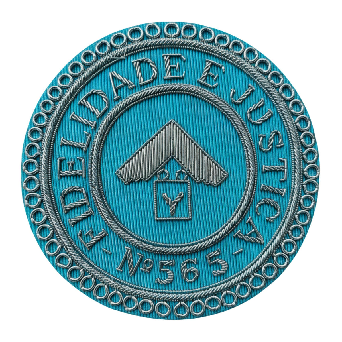 Patch Maçônico Rito de Emulação | Fidelidade e Justiça - Nº 565