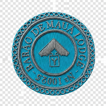Patch Bordado Maçônico | Personalizado | Barão de Maua Lodge -  Nº 10025